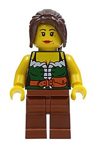 Gold Prospector Minifigure - Female gold prospector - ww015