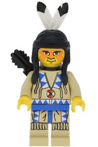 Indian Tan Shirt Minifigure - Indian Tan Shirt with a quiver - ww016