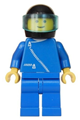 Jacket with Zipper - Blue, Blue Legs, Black Helmet, Trans-Light Blue Visor - zip024