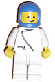 Jacket with Zipper - White, White Legs, Blue Classic Helmet - zip043