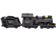 Large Black Train Engine with Tender thumbnail