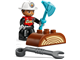 Fire Truck with Hose and Firefighter thumbnail