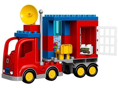 duplo spiderman truck