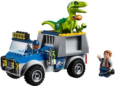 lego uk 10757 jurassic world raptor rescue truck set
