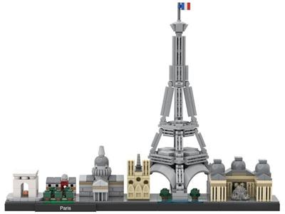 LEGO Architecture Paris Skyline 21044 Collectible Model Building Kit with  Eiffel Tower and The Louvre, Skyline Collection