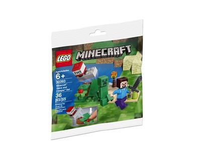 Polybag Lego NEW SEALED! Minecraft Steve and Creeper Set 30393 