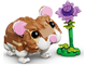 Cute Hamster with a Flower thumbnail