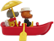 Rowboat with Lionel Lion and Hannah Hippopotamus thumbnail