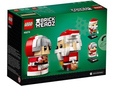 LEGO 40274 BrickHeadz Mr Claus New in Factory Sealed Box RETIRED SET & Mrs 