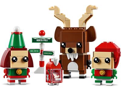 LEGO Brickheadz Reindeer Elf and Elfie 40353 Building Kit 281pcs 1i for sale online