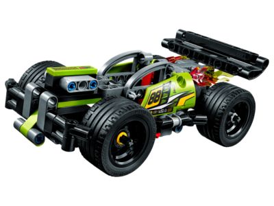 lego technic pull back crash
