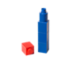 Square Drinking Bottle Blue with Red Lid thumbnail