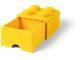 4 Stud Bright Yellow Storage Brick Drawer thumbnail