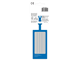 2x4 Blue Luggage Tag thumbnail