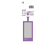 2x4 Lavender Luggage Tag thumbnail