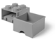 4 Stud Medium Stone Gray Storage Brick Drawer thumbnail