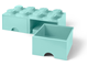 8 Stud Aqua Light Blue Storage Brick Drawer thumbnail