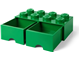 8 Stud Brick Drawer Green thumbnail