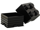 4 Stud Storage Brick Black thumbnail