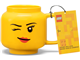 Large Winking Girl Ceramic Mug thumbnail
