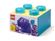 Light Blue Clear Brick Shaped Storage Box thumbnail