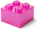 Pink Clear Brick Shaped Storage Box thumbnail
