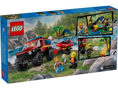 ★★ LEGO City 4x4 Fire Truck with Rescue Boat Toy 60412 6470788