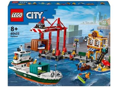 ぴー 60422 Seaside Harbor with Cargo Ship – Bricks and Minifigs