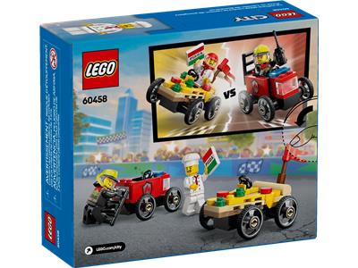 LEGO 60458 City Soapbox Racing Pizza vs. Fire Truck Race Car Pack