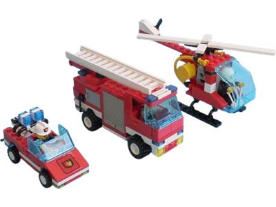 LEGO #6571 消防本部の車両・ヘリ Fire Station with Rescue  