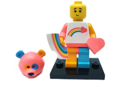 LEGO-MINIFIGURES SERIES 19 X 1 HEAD FOR THE RAINBOW BEAR PARTS 