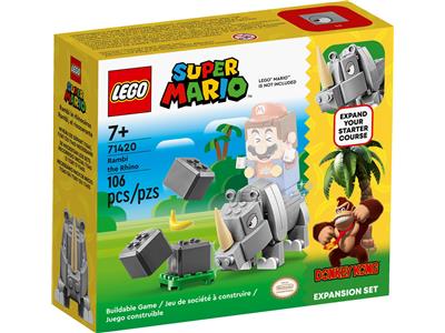 LEGO 71420 Super Mario Donkey Kong Rambi the Rhino Expansion