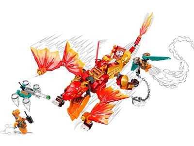 おさかなさん LEGO NINJAGO Kai's Fire Dragon EVO Toy 71762 for Kids with