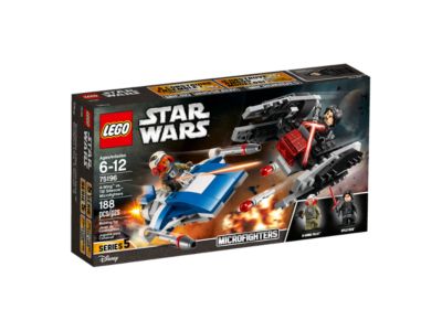 LEGO Star Wars: The Last Jedi A-Wing vs. TIE Silencer Microfighters 75196  Building Kit (188 Pieces) (Discontinued by Manufacturer)