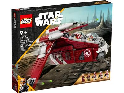 キャビネット 中型 LEGO 75354 Star Wars The Clone Wars Coruscant Guard Gunship