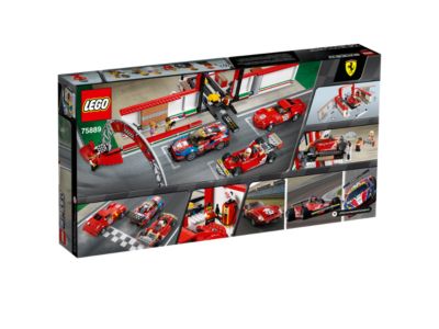 NEW SEALED LEGO SPEED CHAMPIONS 75889 FERRARI ULTIMATE GARAGE  RACE CAR DAMAGED 