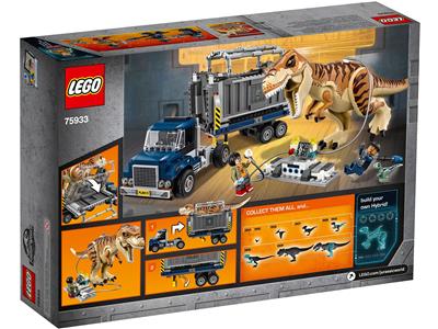 lego jurassic world fallen kingdom t rex transport