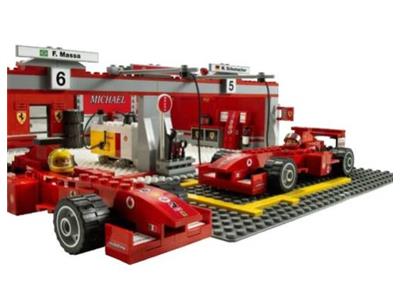 LEGO F1 Ferrari R. Barrichello with Helmet Printed