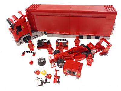 LEGO Ferrari- Scuderia Ferrari Truck 8654 Pit Crew Semi Trailer F1 Race Car  Team