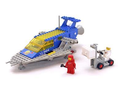 LEGO 1x4 Stein 3010p924 Space LL 924 Baustein blau bedruckt Weltraum