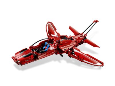 lego technic red plane