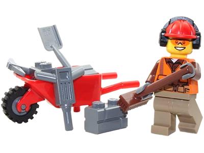 LEGO City Worker with Wheelbarrow Promo Foil Bag Set 951702 