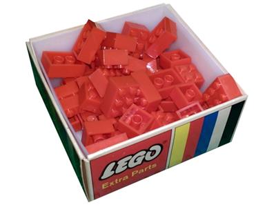 051 LEGO Samsonite 49 Red Assorted Basic Bricks