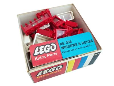 056 LEGO Samsonite Red and White Windows and Doors thumbnail image