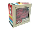 059 LEGO Samsonite 49 Bevelled Bricks Red Plus One 10x10 Stud Base Plate