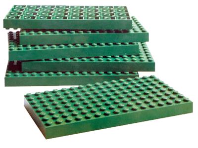 061 LEGO Samsonite 5 Green Large Base Plates