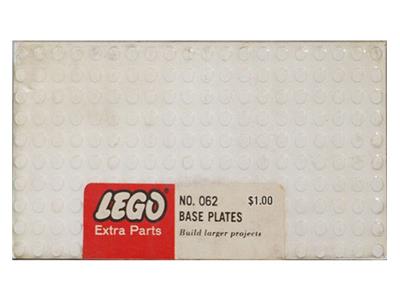 062 LEGO Samsonite 5 White Large Base Plates