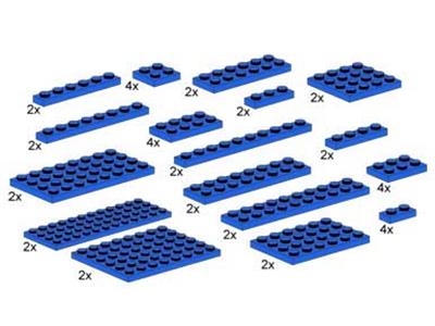 10011 LEGO Assorted Blue Plates