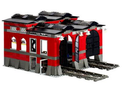 10027 LEGO World City Train Engine Shed thumbnail image