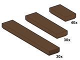 10046 LEGO Brown Tiles